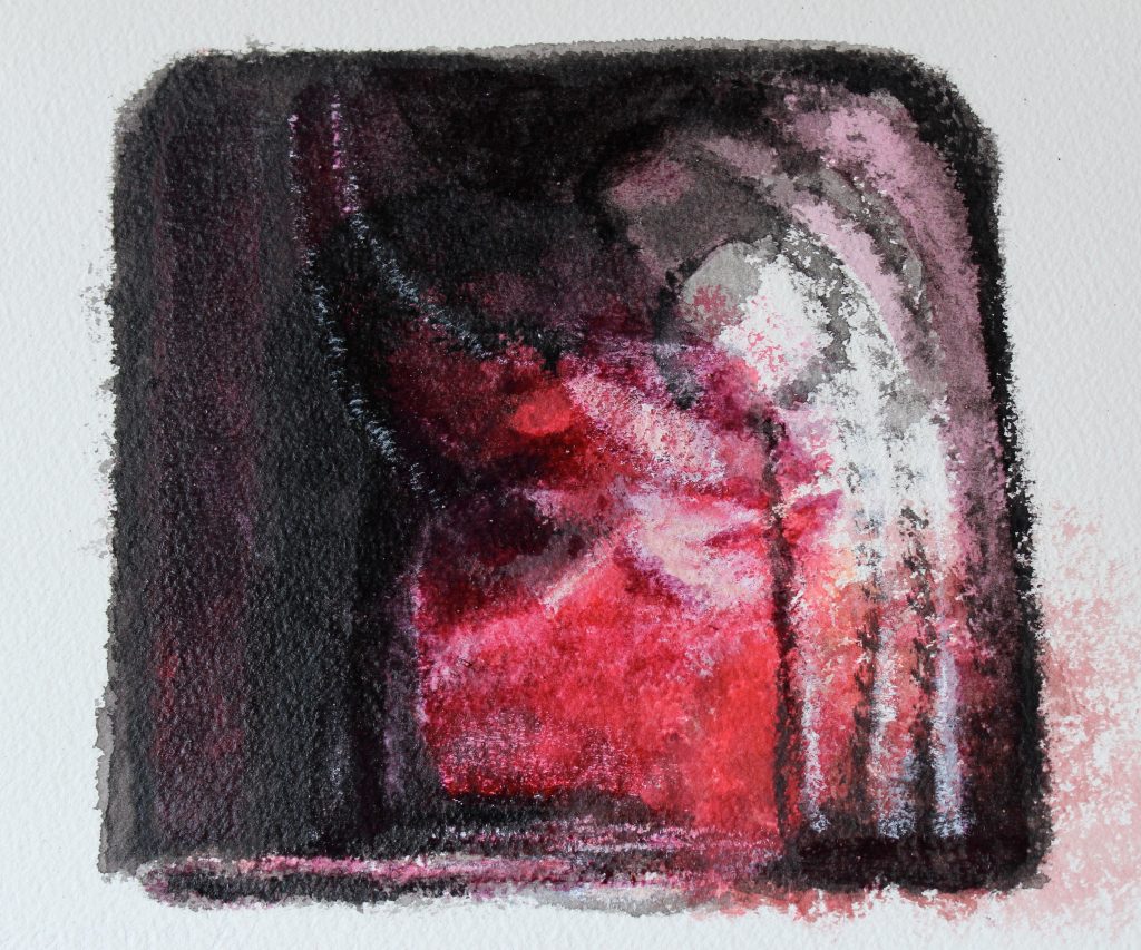 Over de drempel  Acryl